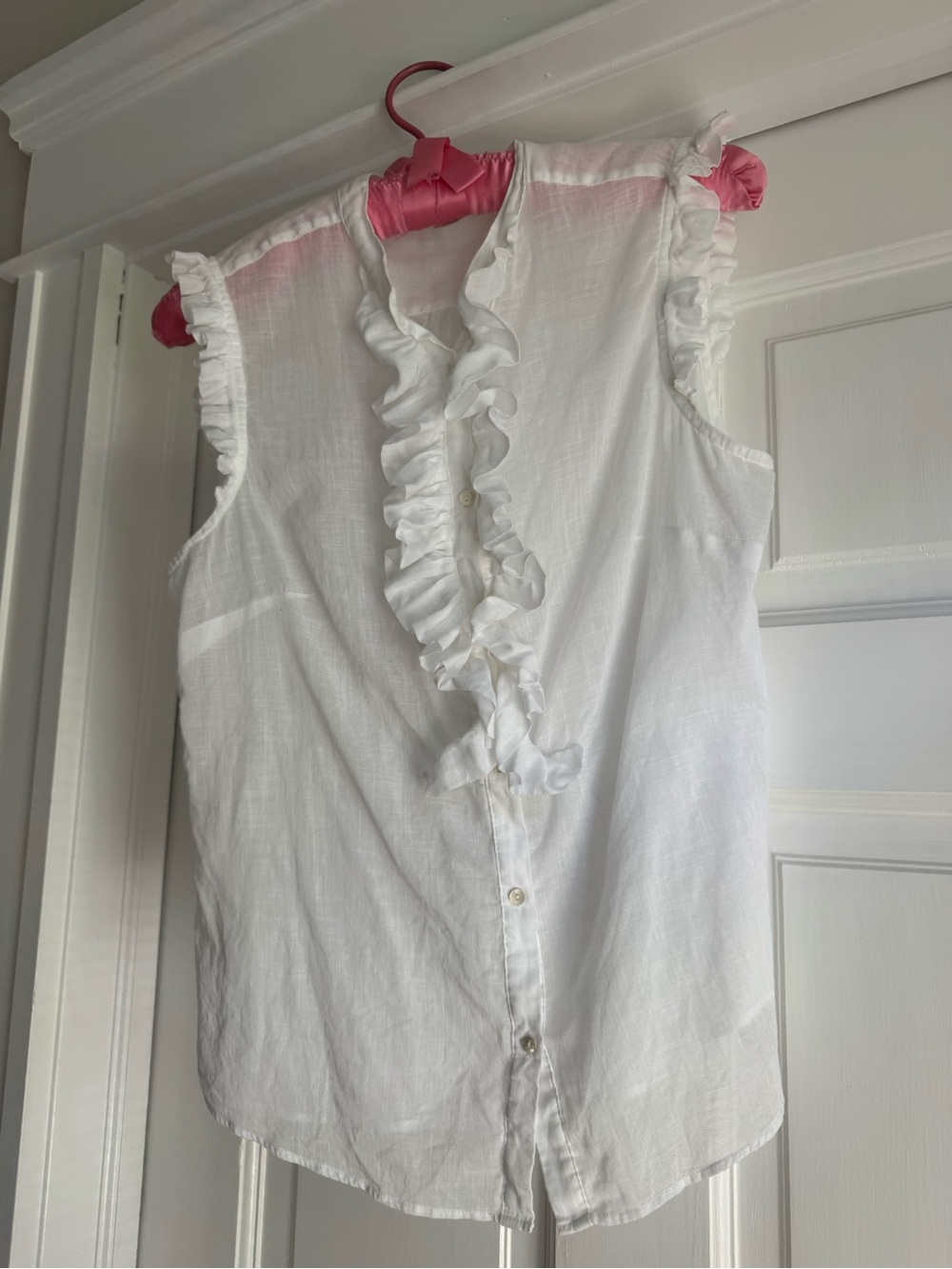 J. Crew, white blouse in size 4